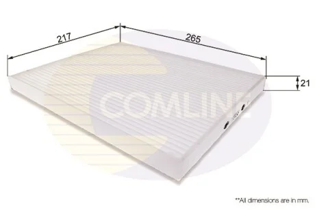 Comline - Фільтр салону (аналогWP9250/LA306) COMLINE EKF137