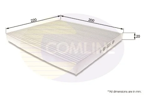 Comline - Фільтр салону (аналогWP9136/LA157) COMLINE EKF187