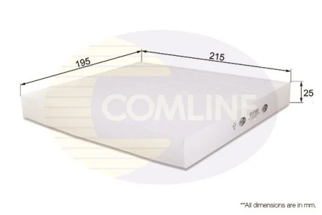 Comline - Фільтр салону (аналогWP9186/LA158) COMLINE EKF188