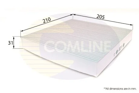 Comline - Фільтр салону (аналогWP9106/LA136) COMLINE EKF192