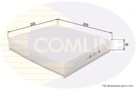 Comline - Фільтр салону (аналогWP9142) COMLINE EKF193