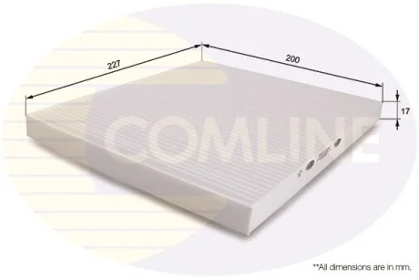 Comline - Фільтр салону (аналогWP9302/LA301) COMLINE EKF204