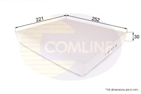 Comline - Фільтр салону (аналогWP9298/LA343) COMLINE EKF210