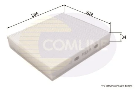 Comline - Фільтр салону (аналогWP9230/LAK293) COMLINE EKF214