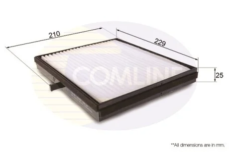 Comline - Фільтр салону (аналогWP9238/LA362) COMLINE EKF256