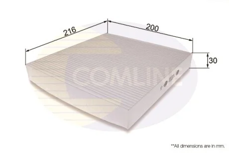 Comline - Фільтр салону (аналогWP9322/LA424) COMLINE EKF264