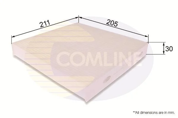 Comline Фільтр салону COMLINE EKF306 (фото 1)