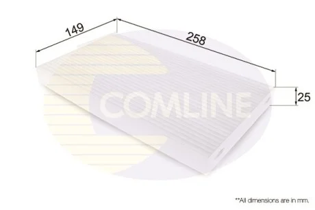 Comline - Фільтр салону (аналогWP2068) COMLINE EKF344