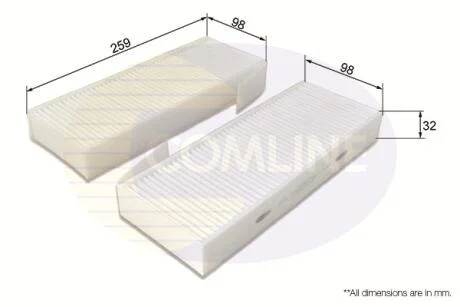 Comline Фільтр салону COMLINE EKF370-2
