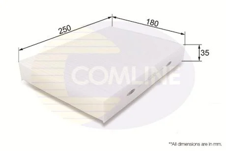 Comline - Фільтр салону аналогWP2124) COMLINE EKF386