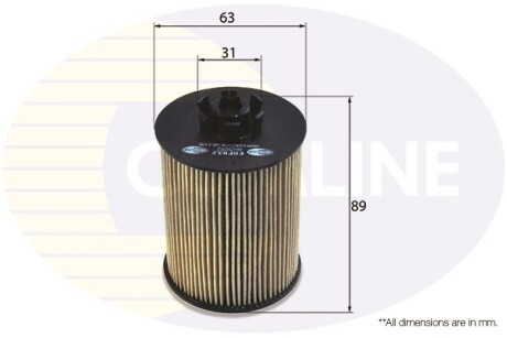 - Фільтр оливи (аналогWL7232/OX173/2D) COMLINE EOF032