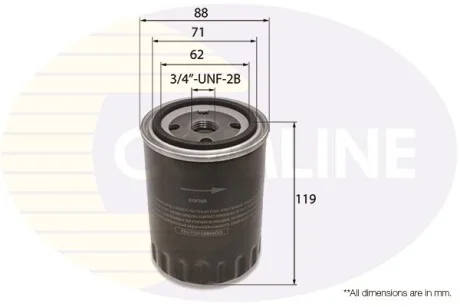 Comline - Фільтр оливи (аналогWL7217/OC262) COMLINE EOF066