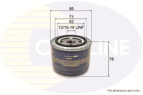 Comline Фільтр оливи COMLINE EOF077