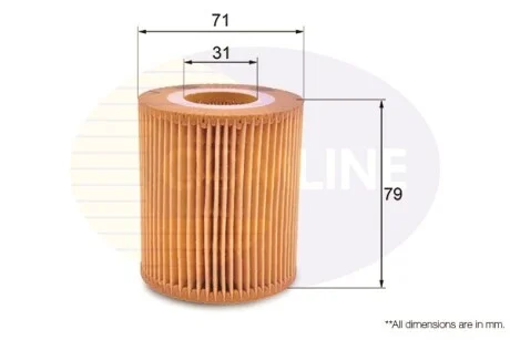 Comline - Фільтр оливи (аналогWL7403/OX166/1D) COMLINE EOF169