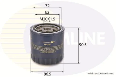 Comline Фільтр оливи COMLINE EOF246