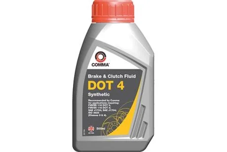 BRAKE & CLUTCH FLUID DOT 4-0.5Lx6 COMMA BF4500M
