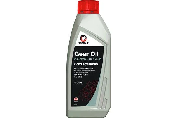 Трансмиссионное масло Comma Gear Oil SX GL-5 75W-90 полусинтетическое 1 л COMMA SX1L (фото 1)