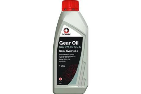 Трансмиссионное масло Comma Gear Oil SX GL-5 75W-90 полусинтетическое 1 л COMMA SX1L