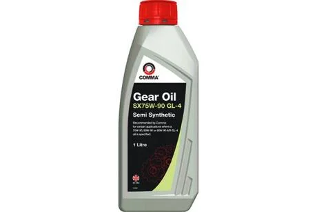 Трансмиссионное масло Comma Gear Oil SX GL-4 75W-90 полусинтетическое 1 л COMMA SXGL41L