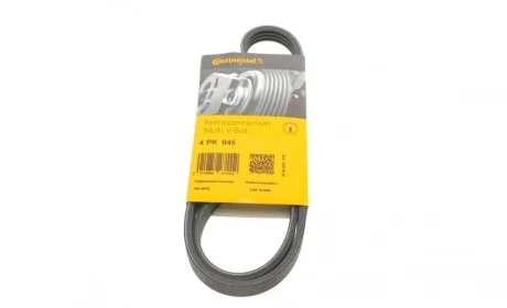 Ремінь генератора Citroen Jumper/Peugeot Boxer 2.5TD 94-02/Hyundai Santa Fe/Sonata 2.0-2.4 16V 01-06 Contitech 4PK945