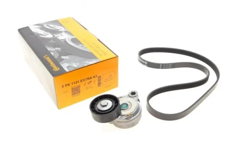 Комплект ремня генератора Volvo S40/S60/S80/V40/V60/V70/XC60/XC70 1.9/2.0/2.4D 00- Contitech 5PK1121 EXTRA K1