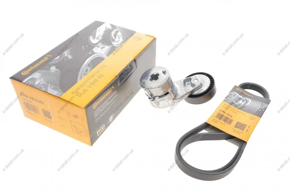 Комплект ременя генератора Opel Combo 1.6 CNG 01- (5PK1212) Contitech 5PK1212K1 (фото 1)