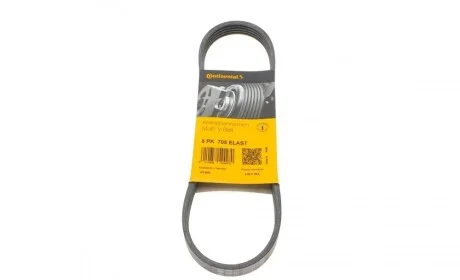 Ремінь генератора Ford C-Max/ Focus/ Volvo S40 1.8-2.0 06-12 Contitech 5PK705 ELAST