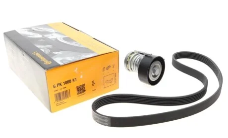 Комплект ремня генератора Audi A2/Seat Ibiza/Skoda Fabia/VW Golf/Polo 1.4/1.6/1.6FSI 97- Contitech 6PK1080K1