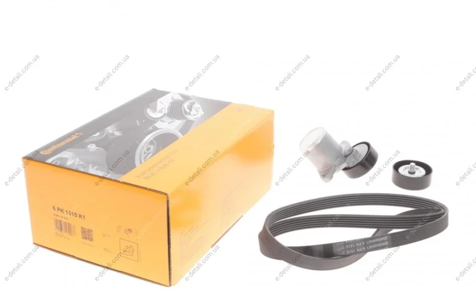 Комплект ременя генератора Hyundai Elantra III/Santa Fe I-II/Sonata V 2.0D/2.2D 01- Contitech 6PK1515K1 (фото 1)