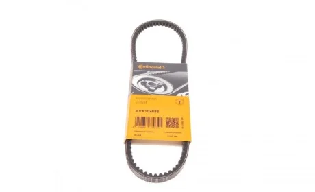 Ремінь клиновий VW Golf II 83-92, Caddy II 95-04; RENAULT Clio I 90-98, 19 88-00, 4 61-94; FIAT Scudo 95-07, Siena 97-16; PEUGEOT 205 87-98 Contitech AVX10X685