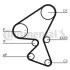 Ремень ГРМ Citroen Jumpy/Nemo/Peugeot 206/307/806/807 1.4/2.0HDi 99- (144x25) Contitech CT1063 (фото 6)
