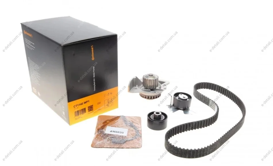 Комплект ременя ГРМ з помпою Ford Kuga 2,0 TDCI 10> 12, Kuga II 2,0TDCI 13>, PSA Jumpy Expert Scudo 2,0 HDI 10> ContiTech Contitech CT1140WP1 (фото 1)