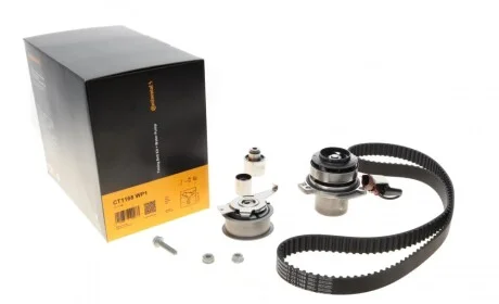 Комплект ГРМ + помпа Audi A3/A4/A5/A6/Q3/VW Caddy/T6 2.0TDI 15-/Golf VII 1.6TDI/2.0TDI 12- (25x145z) Contitech CT1168WP1