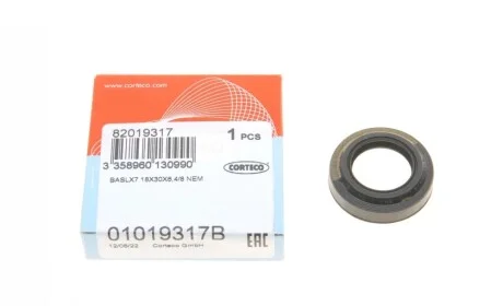 Сальник штока куліси VW Caddy II/Golf III/ IV (18x30x6.4/8mm) CORTECO 01019317B