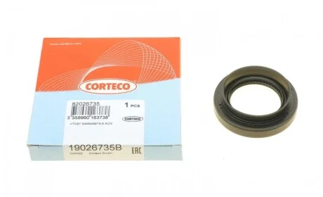 Сальник полуоси (R) Citroen C1/Toyota Yaris/Corolla 00- (34x54x9x15,5) CORTECO 19026735B