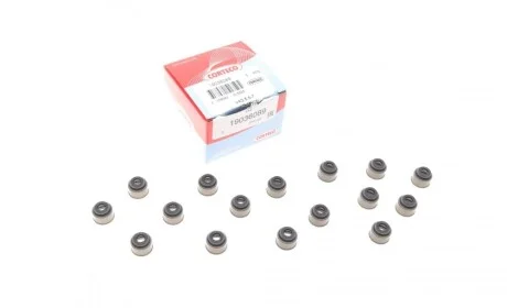 Сальник клапана (впуск/выпуск) Toyota Avensis/Corolla/Rav4 1.4/1.6/1.8 99-12 (к-кт 16шт.) CORTECO 19036089