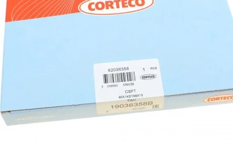 Сальник колінвалу Ford Connect 1.6 Ecoboost 13- CORTECO 19036358B