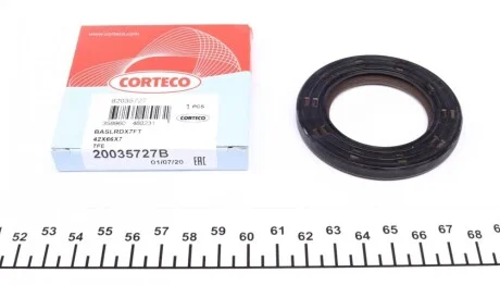 Сальник колінвалу (передній) Citroen Berlingo/Fiat Fiorino 1.4/1.6 96- (42x66x7) CORTECO 20035727B