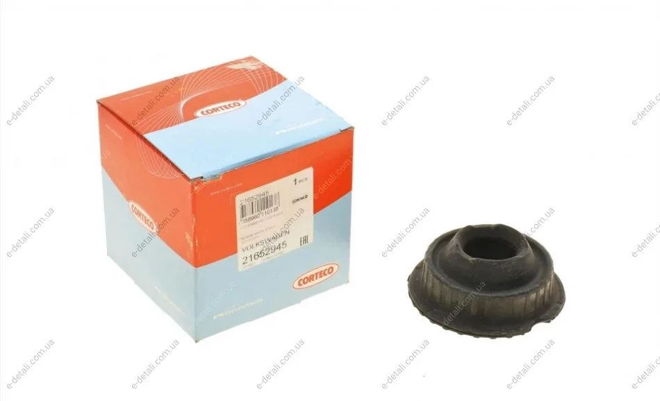 Подушка амортизатора (переднього) Audi A4/A6 94-01/VW Passat 96-05 CORTECO 21652945 (фото 1)