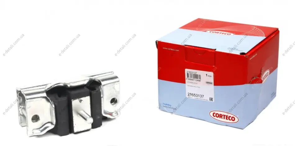 Подушка двигуна праворуч Citroen; FIAT; Peugeot (вир-во Corteco) CORTECO 21653137 (фото 1)