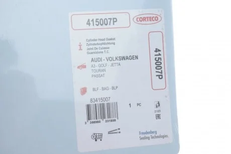 Прокладка ГБЦ Skoda Octavia/Rapid/ VW Golf V/Passat 1.4-1.6 FSI CORTECO 415007P