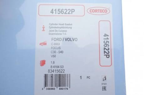 Прокладка головки блоку циліндрів CORTECO 415622P (фото 1)