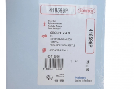 Комплект прокладок Г/Ц VAG 96-06 CORTECO 418596P (фото 1)