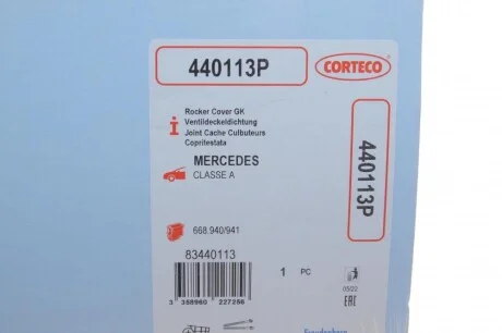 Прокладка крышки клапанов MB A-class (W168)/Vaneo 1.7CDI 98-05 CORTECO 440113P