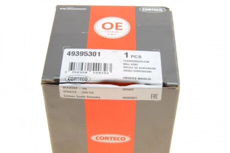 Опора кульова (передня) MB Sprinter/VW Crafter 06- CORTECO 49395301