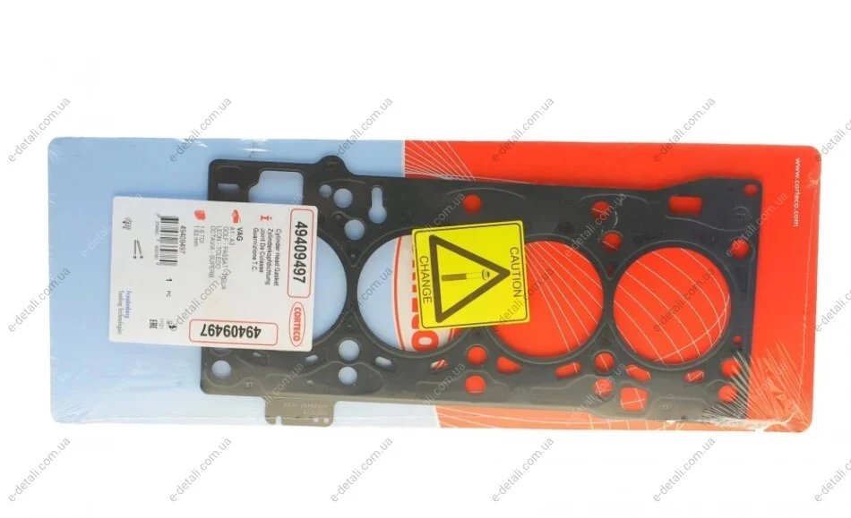 Прокладка ГБЦ Audi A3/VW Golf VII/Passat 1.6 TDI 12- (2 метки) (1.63 mm) CORTECO 49409497 (фото 1)