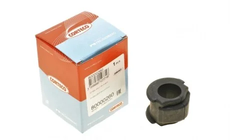 Втулка стабилизатора (переднего) Audi 80/ 90 92-96 (d=23.5mm) CORTECO 80000260