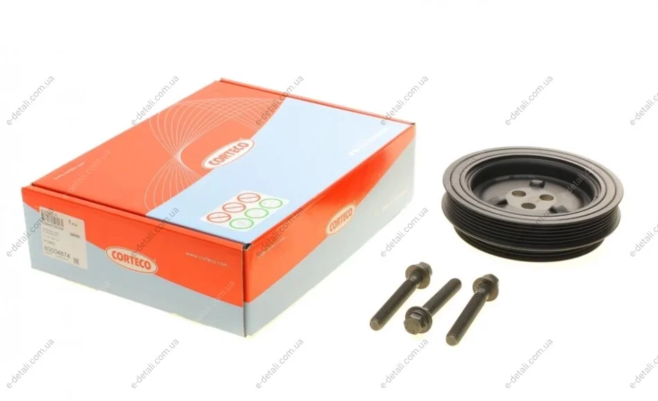 Шкив коленвала Citroen/Peugeot/Ford 2.2HDI/ Boxer/Jumper III CORTECO 80004874 (фото 1)