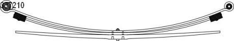 Ресора листова Mercedes /VW 2+1 CS Germany 1033721000