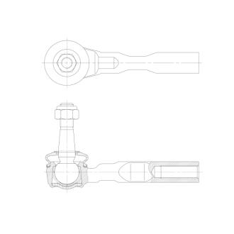 Наконечник тяги рульової Chevrolet Express 03-14 GMC CTR CE1065